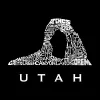 Utah - Men's Premium Blend Word Art T-Shirt sold by LA Pop Art
