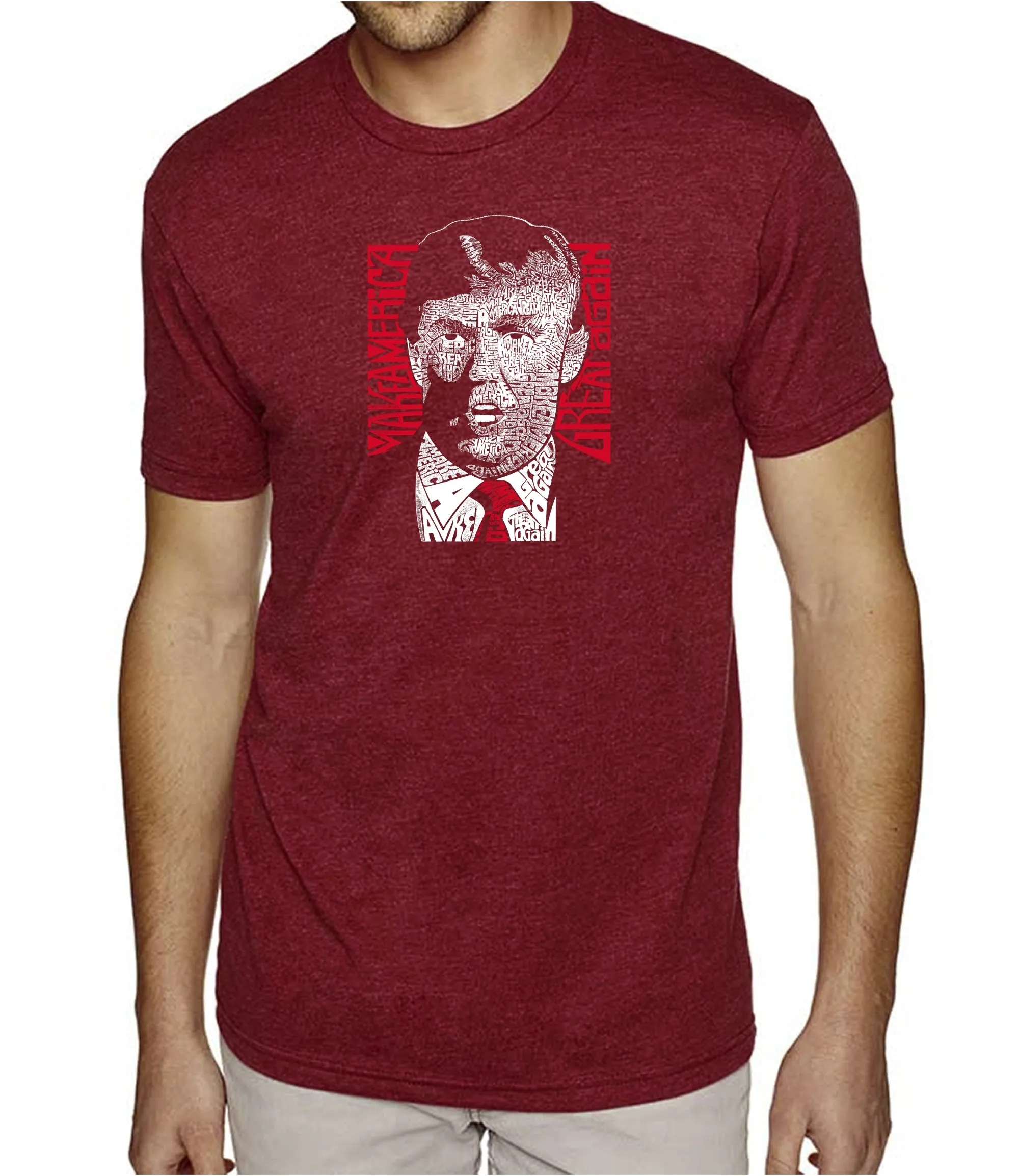 TRUMP Make America Great Again - Men's Premium Blend Word Art T-Shirt sold by LA Pop Art product image thumbnail 4