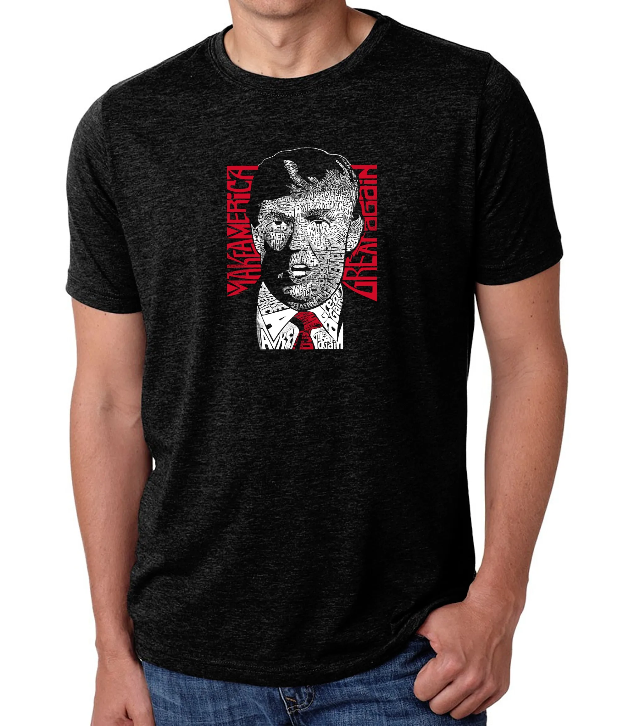 TRUMP Make America Great Again - Men's Premium Blend Word Art T-Shirt sold by LA Pop Art