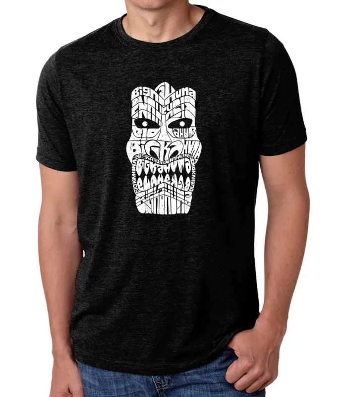 TIKI BIG KAHUNA - Men's Premium Blend Word Art T-Shirt sold by LA Pop Art