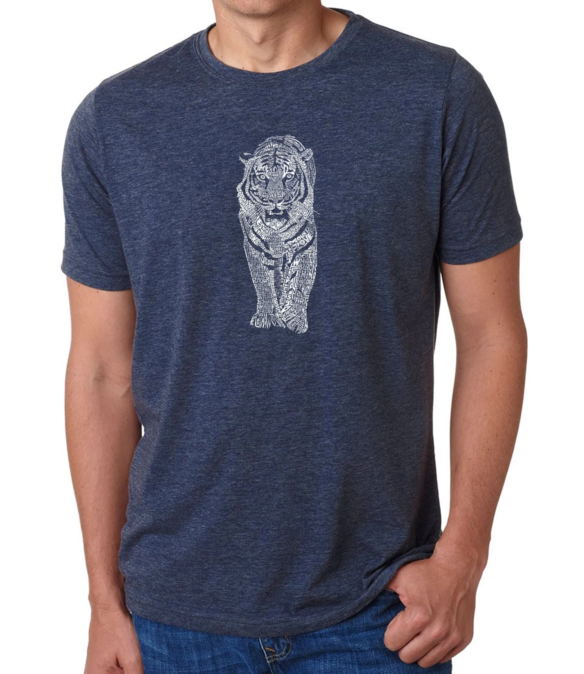 TIGER - Men's Premium Blend Word Art T-Shirt sold by LA Pop Art product image thumbnail 3