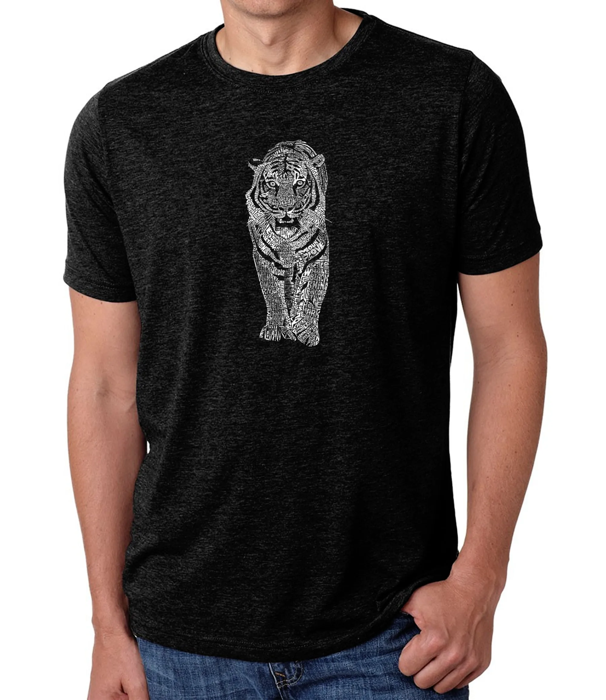 TIGER - Men's Premium Blend Word Art T-Shirt sold by LA Pop Art