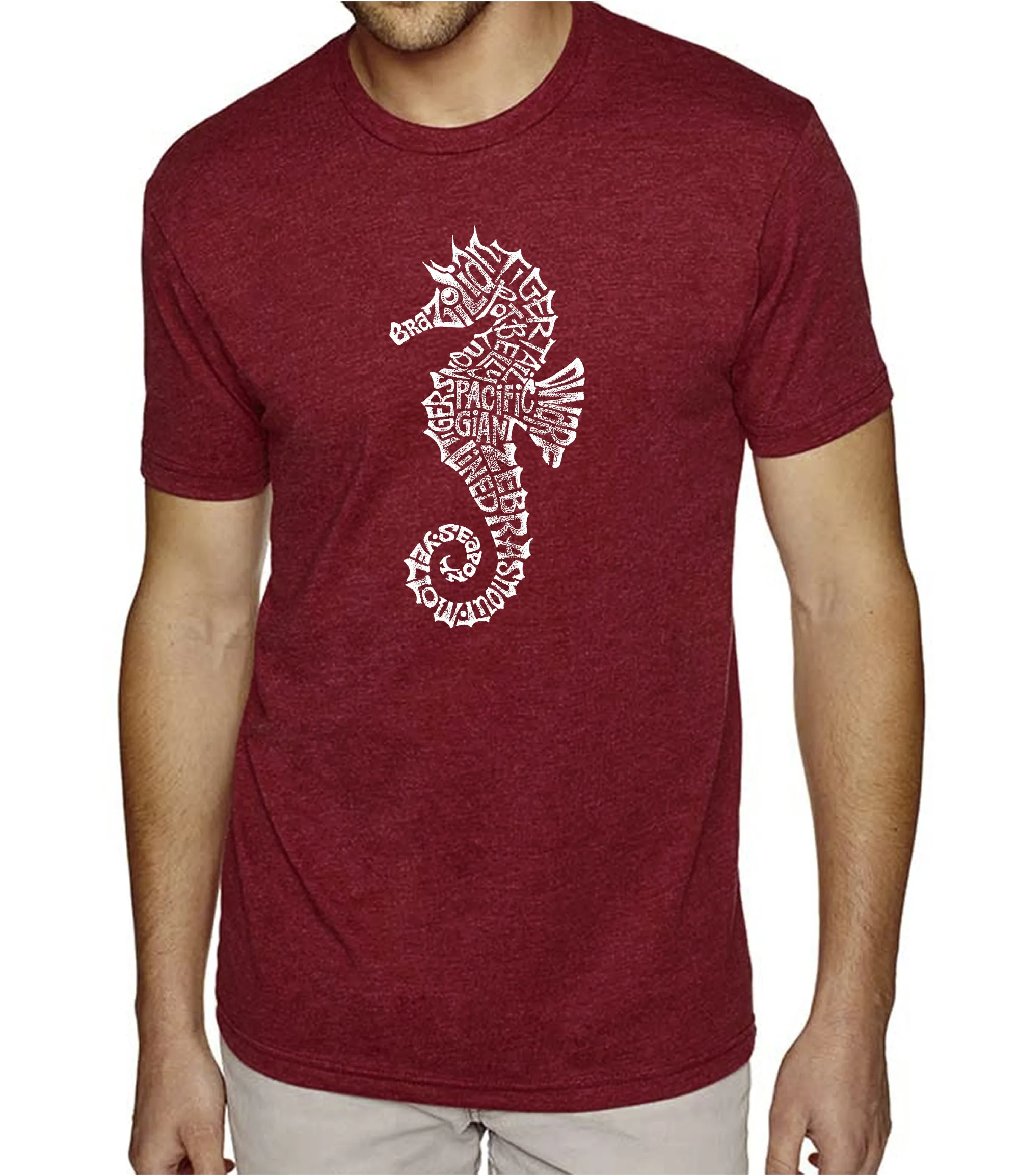 Types of Seahorse - Men's Premium Blend Word Art T-Shirt sold by LA Pop Art product image thumbnail 4