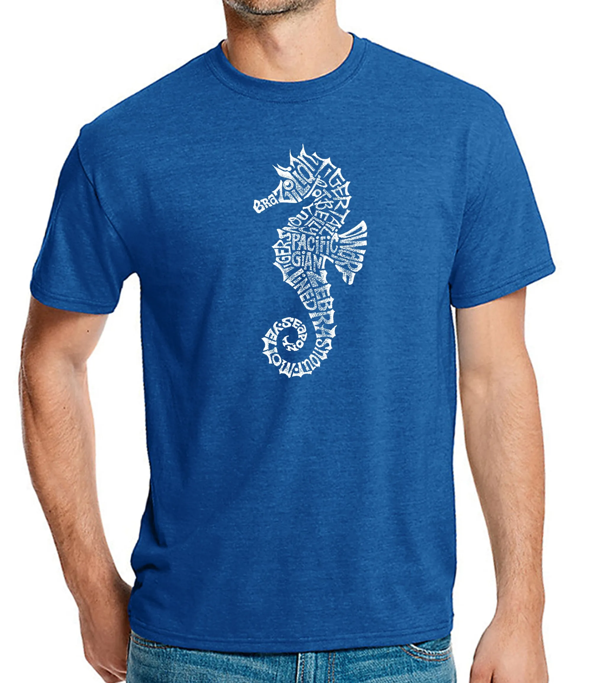 Types of Seahorse - Men's Premium Blend Word Art T-Shirt sold by LA Pop Art product image thumbnail 5
