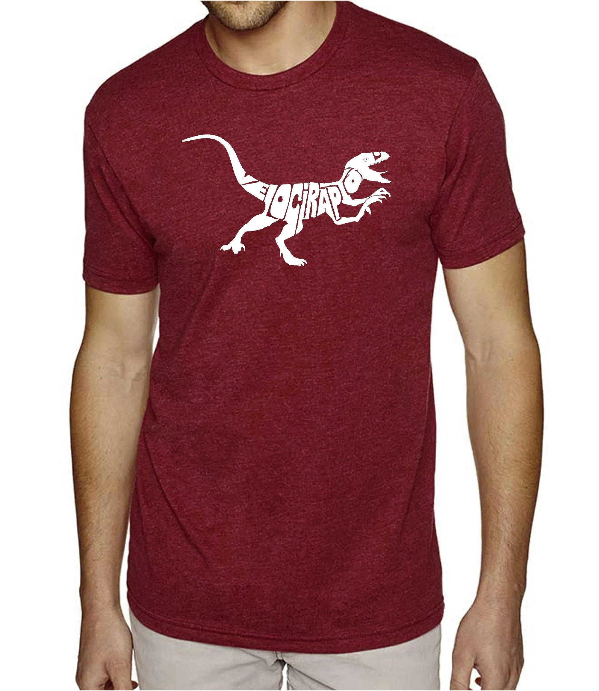 Velociraptor - Men's Premium Blend Word Art T-Shirt sold by LA Pop Art product image thumbnail 4