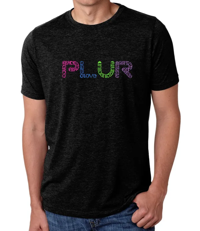 PLUR - Men's Premium Blend Word Art T-Shirt sold by LA Pop Art