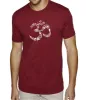 THE OM SYMBOL OUT OF YOGA POSES - Men's Premium Blend Word Art T-Shirt sold by LA Pop Art