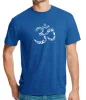 THE OM SYMBOL OUT OF YOGA POSES - Men's Premium Blend Word Art T-Shirt sold by LA Pop Art