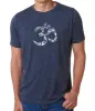 THE OM SYMBOL OUT OF YOGA POSES - Men's Premium Blend Word Art T-Shirt sold by LA Pop Art