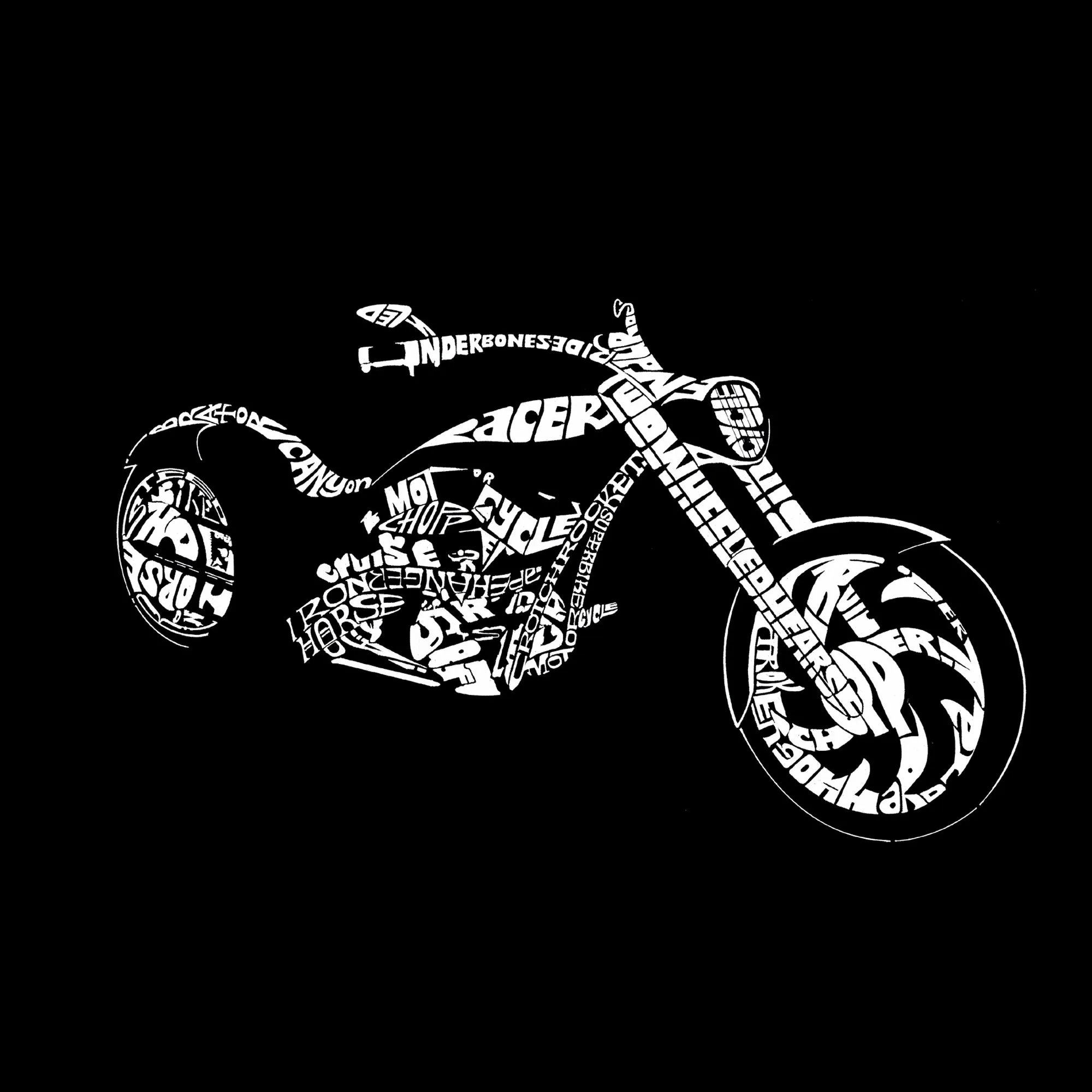 MOTORCYCLE - Men's Premium Blend Word Art T-Shirt sold by LA Pop Art product image thumbnail 2