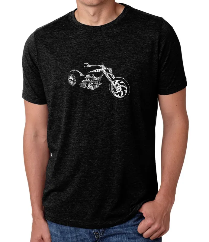 MOTORCYCLE - Men's Premium Blend Word Art T-Shirt sold by LA Pop Art