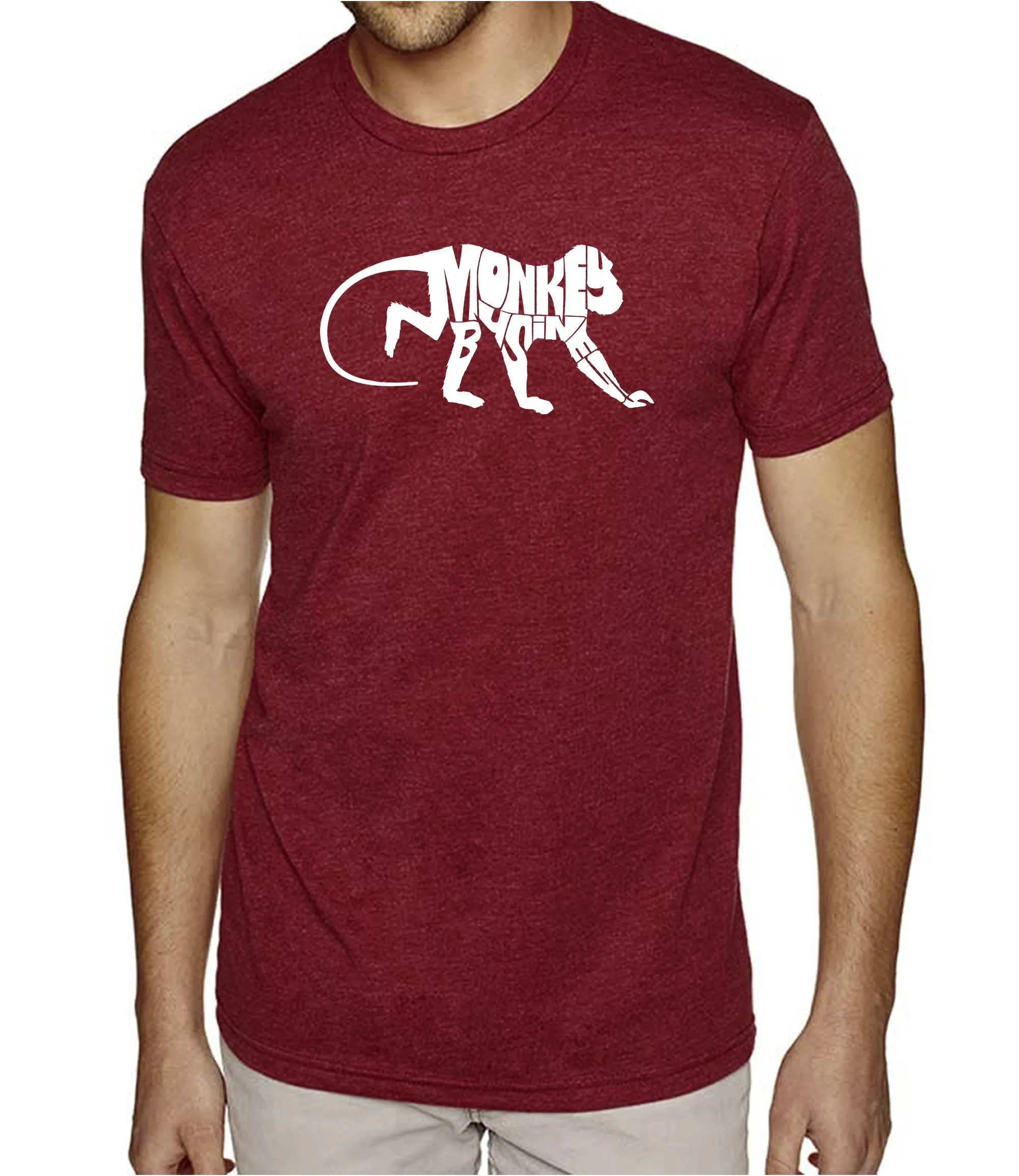 Monkey Business - Men's Premium Blend Word Art T-Shirt sold by LA Pop Art product image thumbnail 4