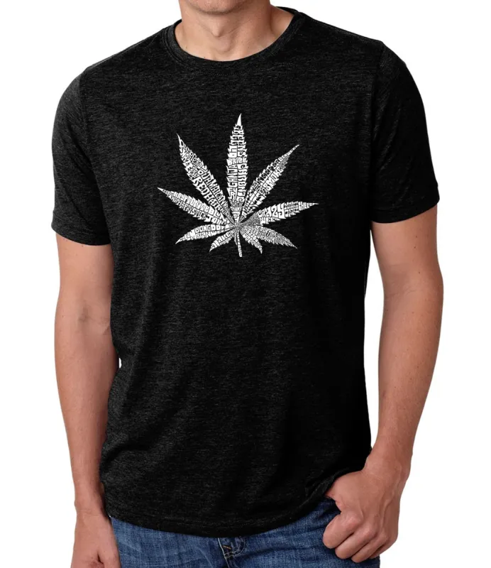 50 DIFFERENT STREET TERMS FOR MARIJUANA - Men's Premium Blend Word Art T-Shirt sold by LA Pop Art