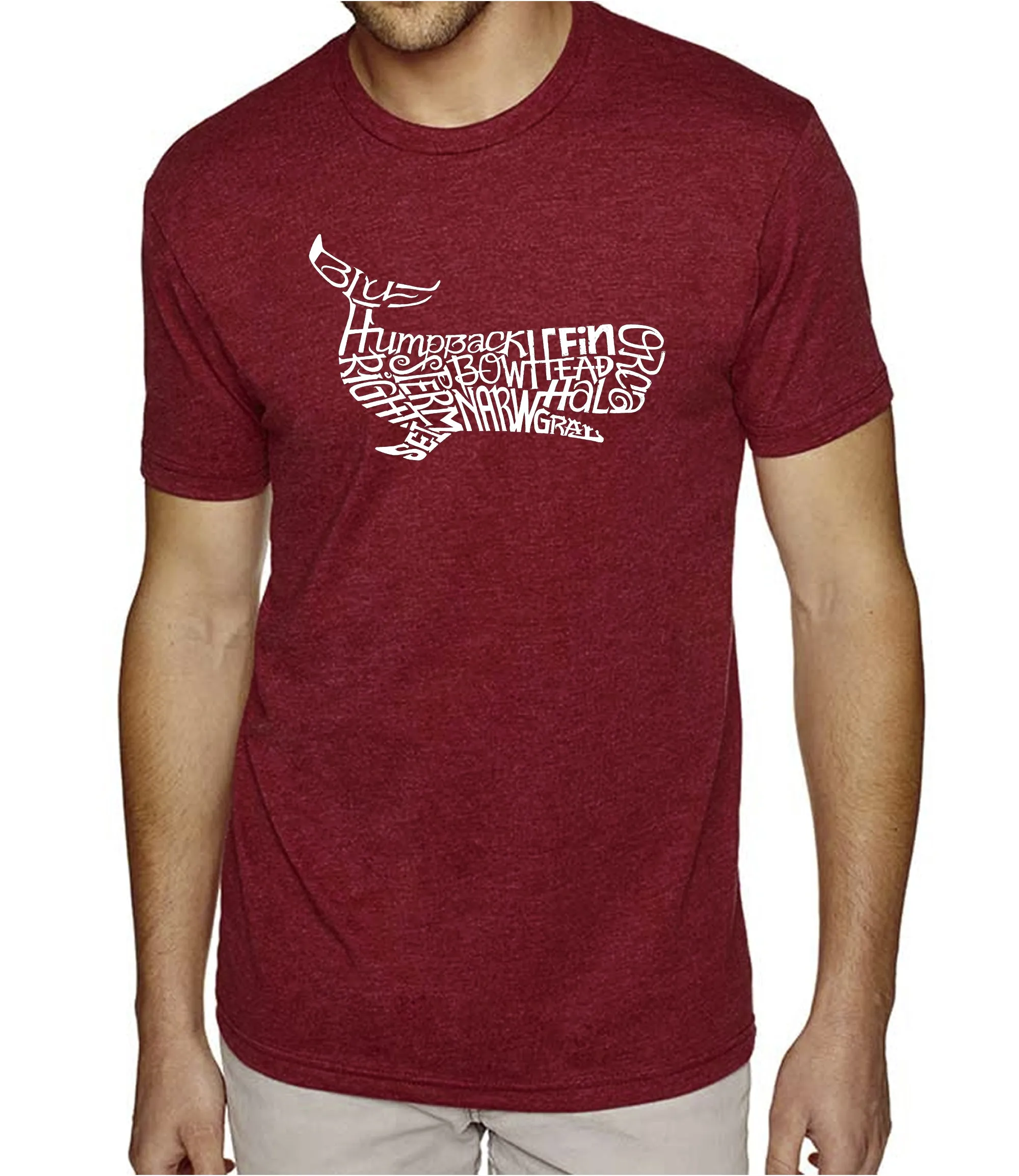 Humpback Whale - Men's Premium Blend Word Art T-Shirt sold by LA Pop Art product image thumbnail 4