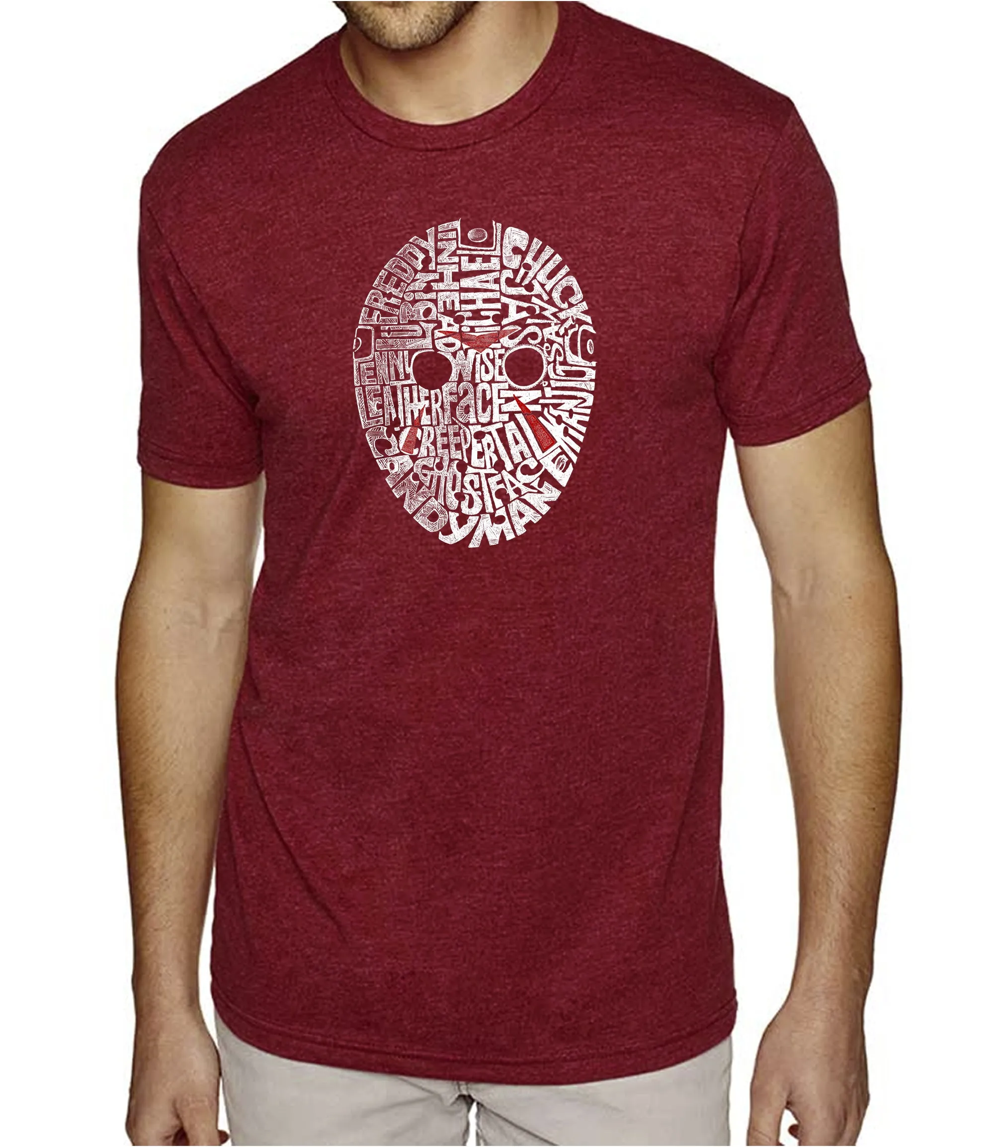 Slasher Movie Villians - Men's Premium Blend Word Art T-Shirt sold by LA Pop Art product image thumbnail 4