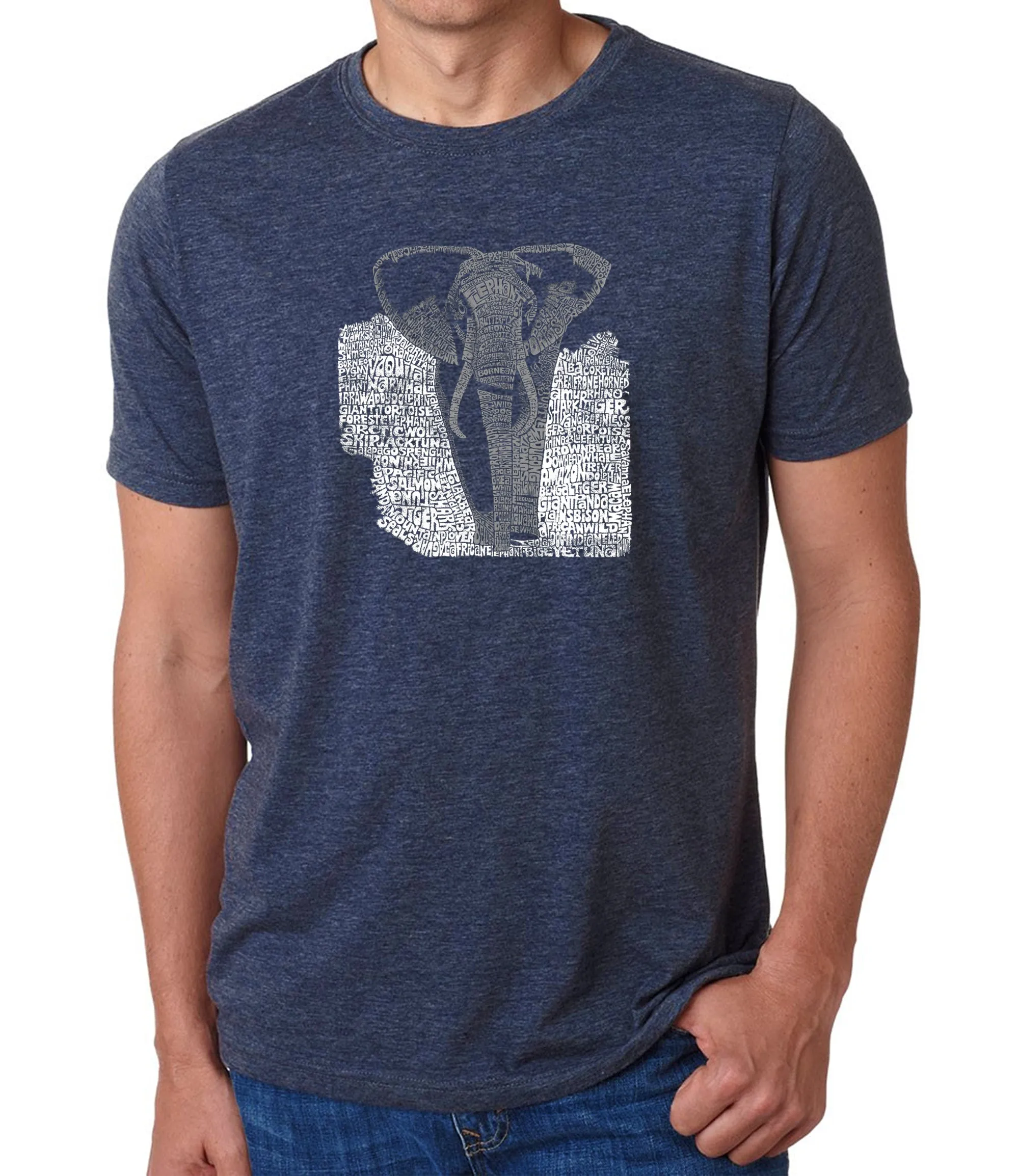 ELEPHANT - Men's Premium Blend Word Art T-Shirt sold by LA Pop Art product image thumbnail 3