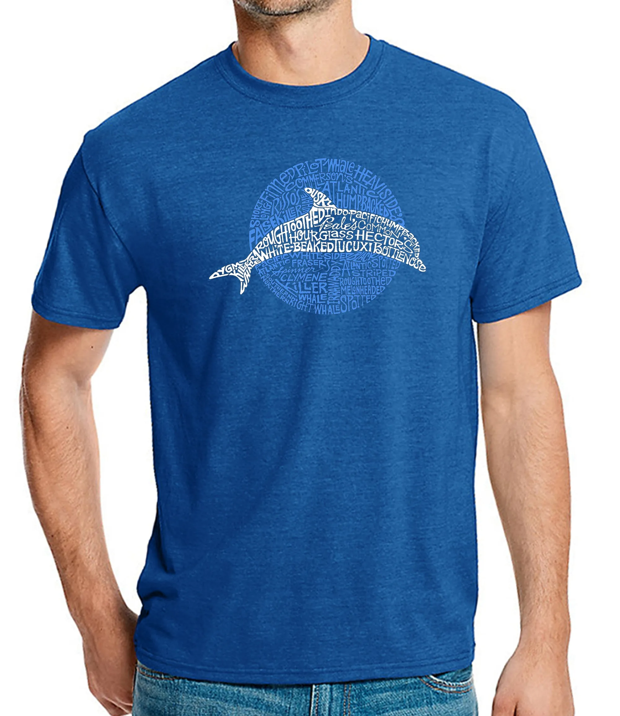 Species of Dolphin - Men's Premium Blend Word Art T-Shirt sold by LA Pop Art product image thumbnail 5