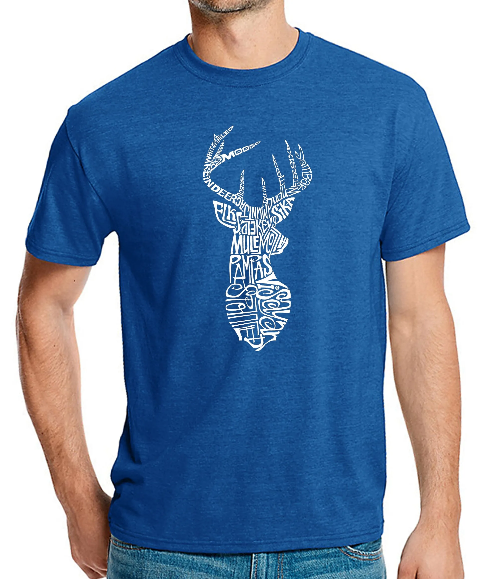 Types of Deer - Men's Premium Blend Word Art T-Shirt sold by LA Pop Art product image thumbnail 5