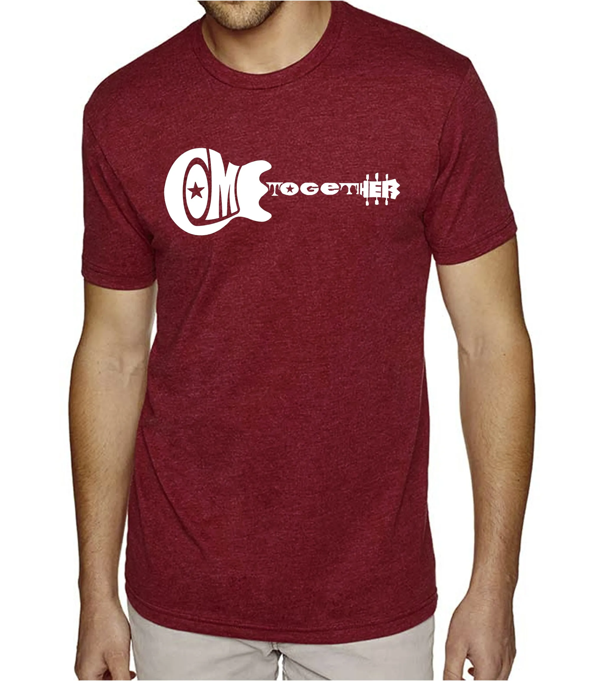 COME TOGETHER - Men's Premium Blend Word Art T-Shirt sold by LA Pop Art product image thumbnail 4