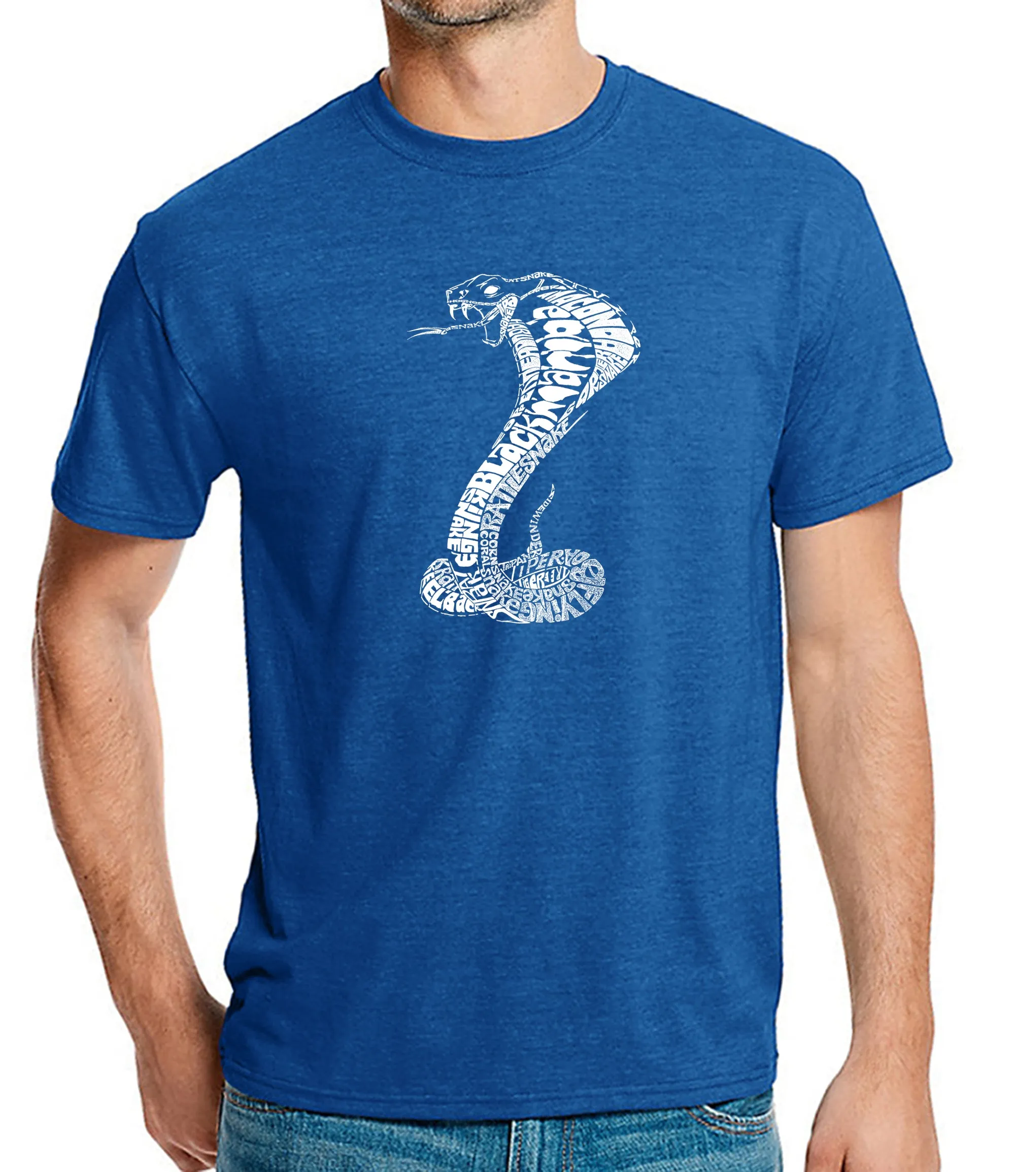 Types of Snakes - Men's Premium Blend Word Art T-Shirt sold by LA Pop Art product image thumbnail 5