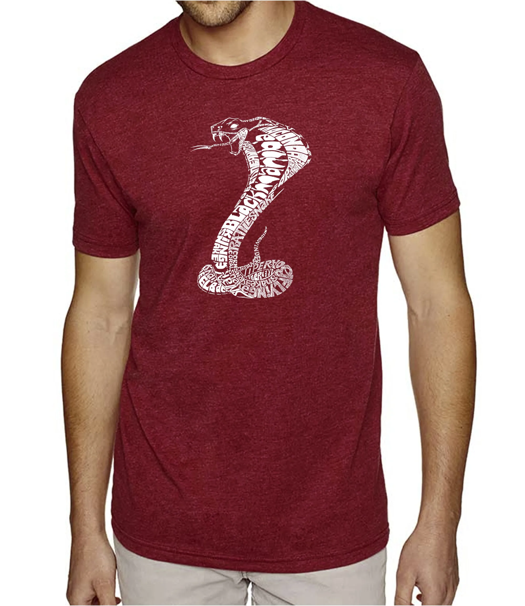 Types of Snakes - Men's Premium Blend Word Art T-Shirt sold by LA Pop Art product image thumbnail 4