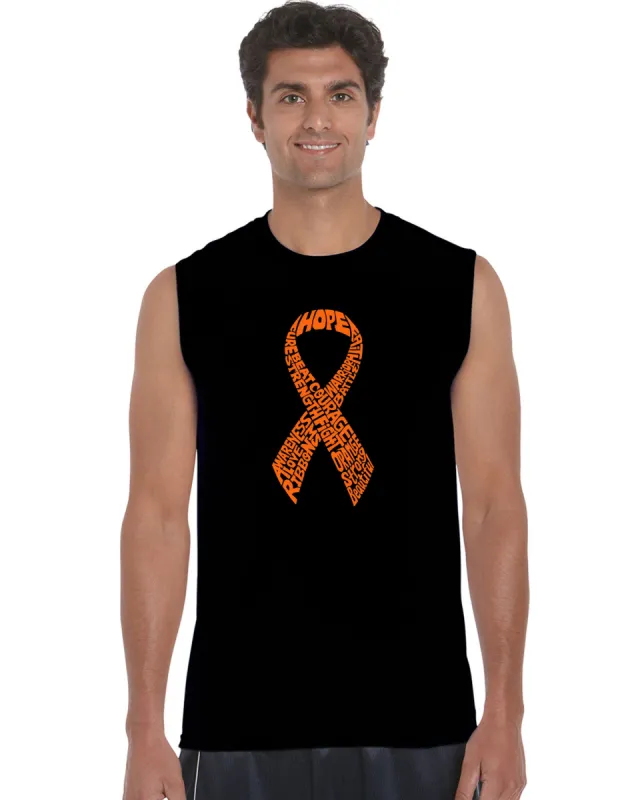 Ms Ribbon - Men's Word Art Sleeveless T-Shirt sold by LA Pop Art