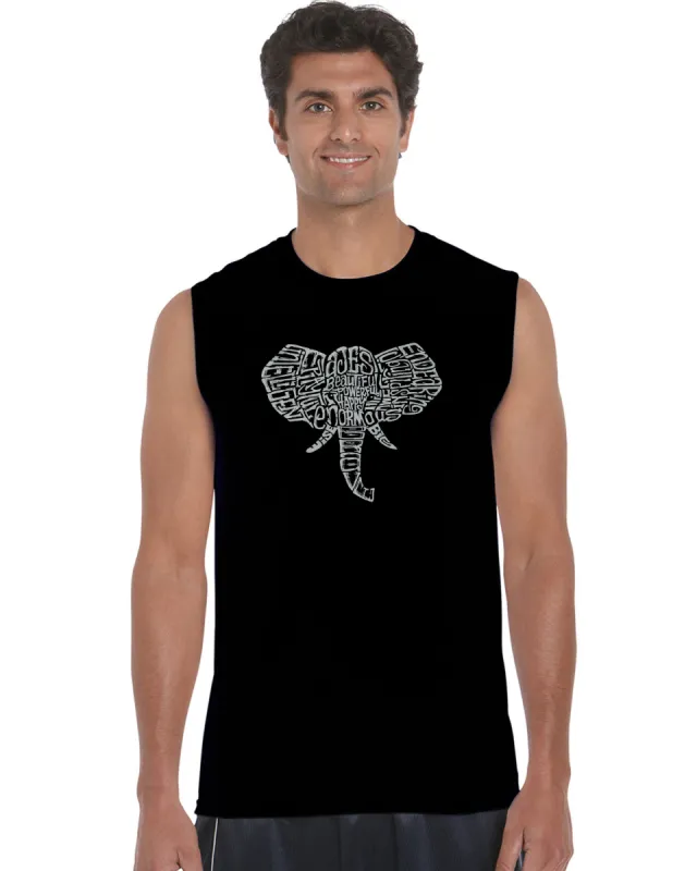 Tusks - Men's Word Art Sleeveless T-Shirt sold by LA Pop Art