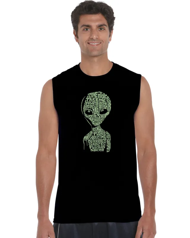 Alien - Men's Word Art Sleeveless T-Shirt sold by LA Pop Art