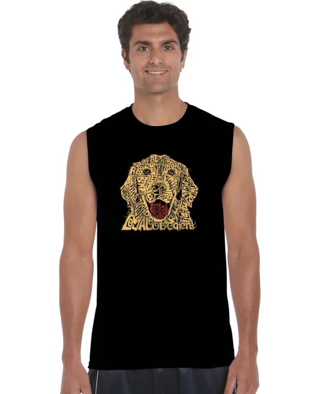 Dog - Men's Word Art Sleeveless T-Shirt sold by LA Pop Art