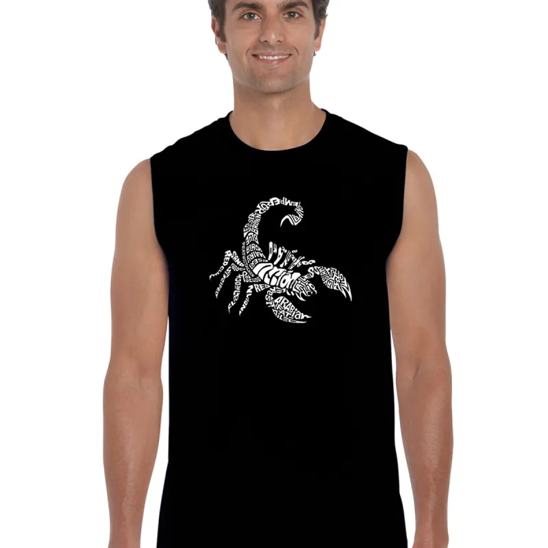 Types of Scorpions - Men's Word Art Sleeveless T-Shirt sold by LA Pop Art