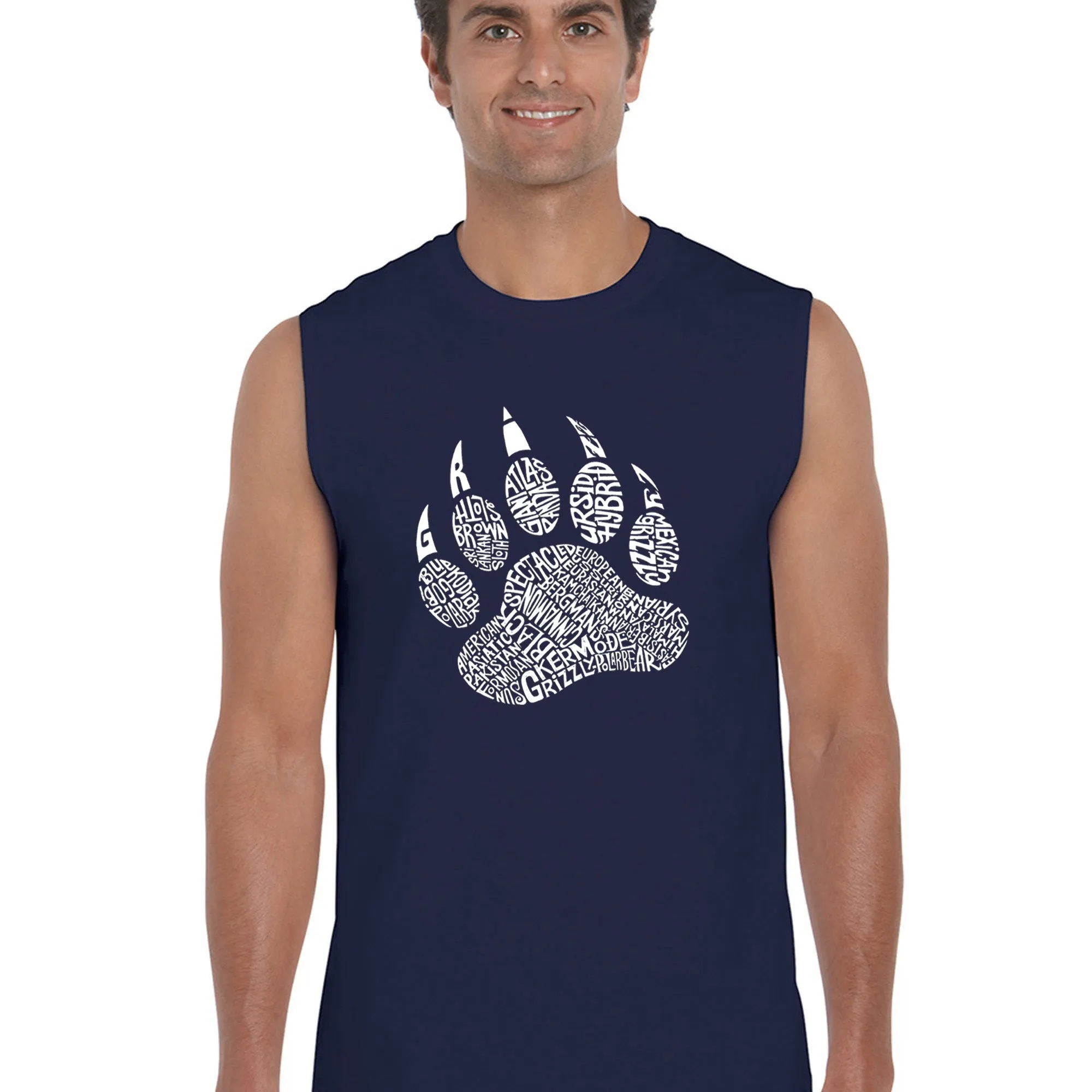 Types of Bears - Men's Word Art Sleeveless T-Shirt sold by LA Pop Art product image thumbnail 3
