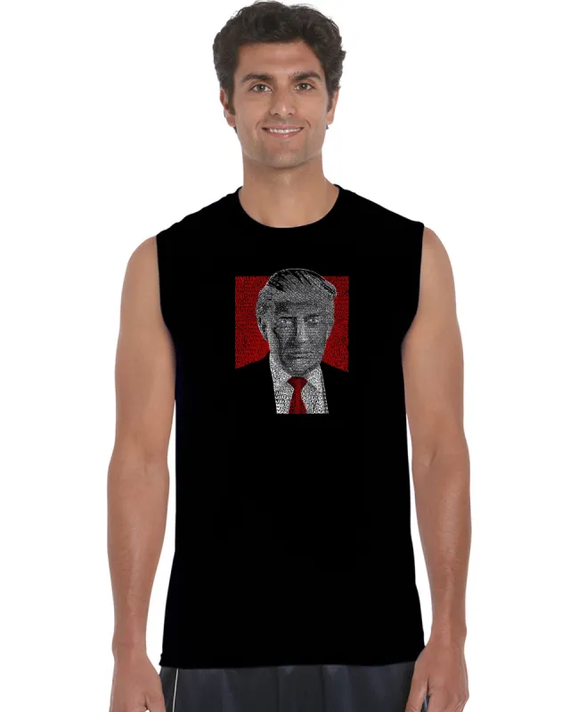 TRUMP Make America Great Again - Men's Word Art Sleeveless T-Shirt sold by LA Pop Art