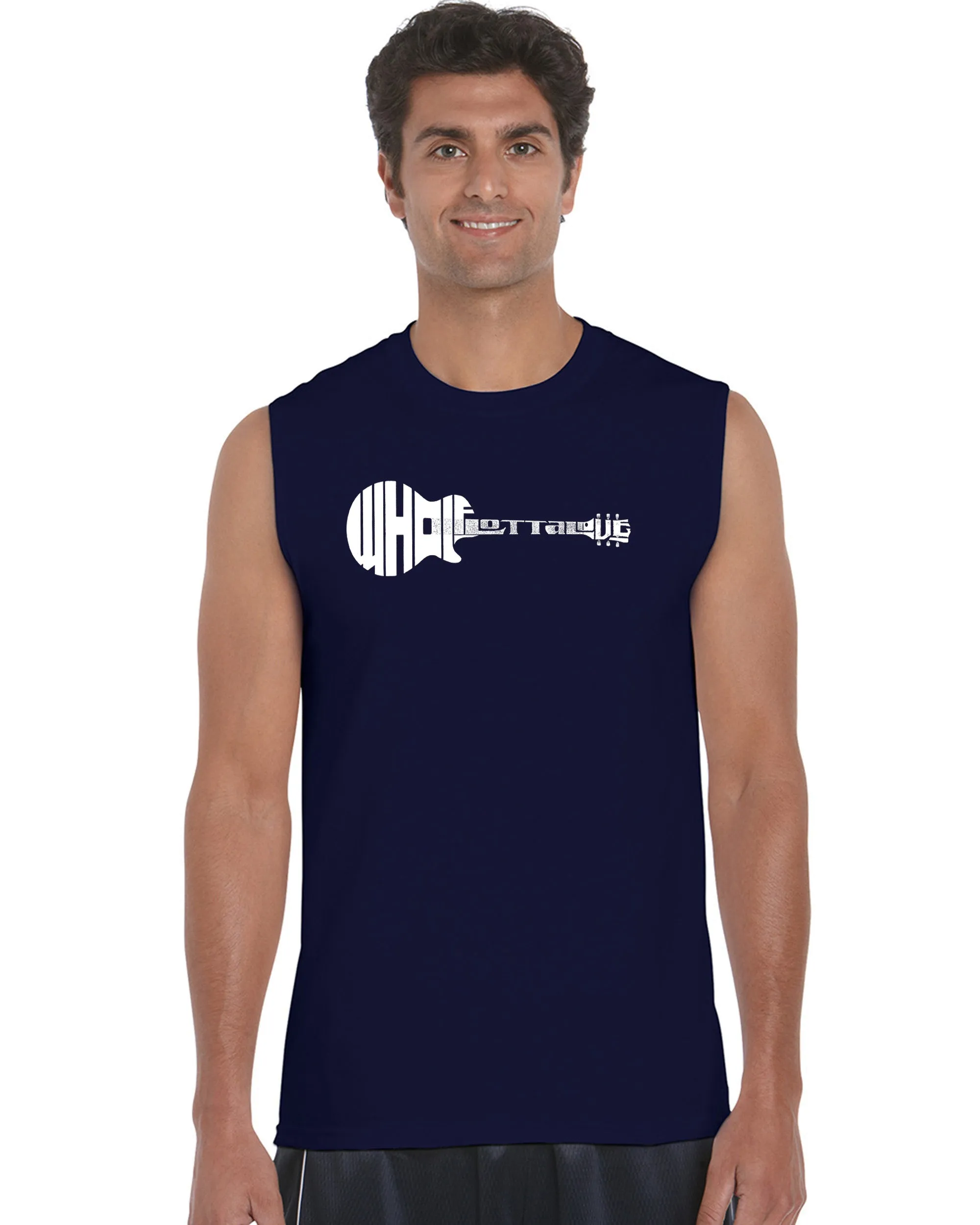 Whole Lotta Love - Men's Word Art Sleeveless T-Shirt sold by LA Pop Art product image thumbnail 3