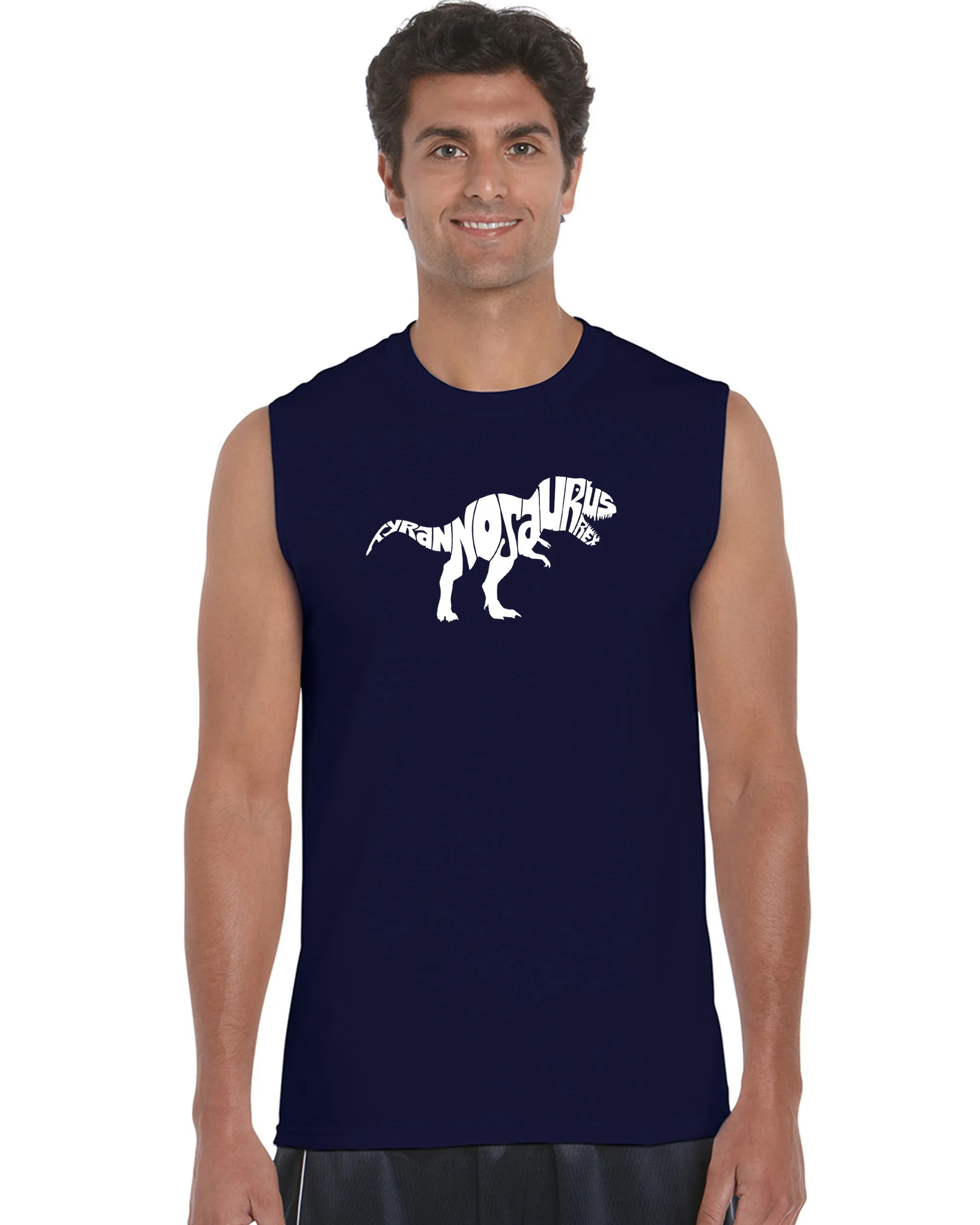 TYRANNOSAURUS REX - Men's Word Art Sleeveless T-Shirt sold by LA Pop Art product image thumbnail 3