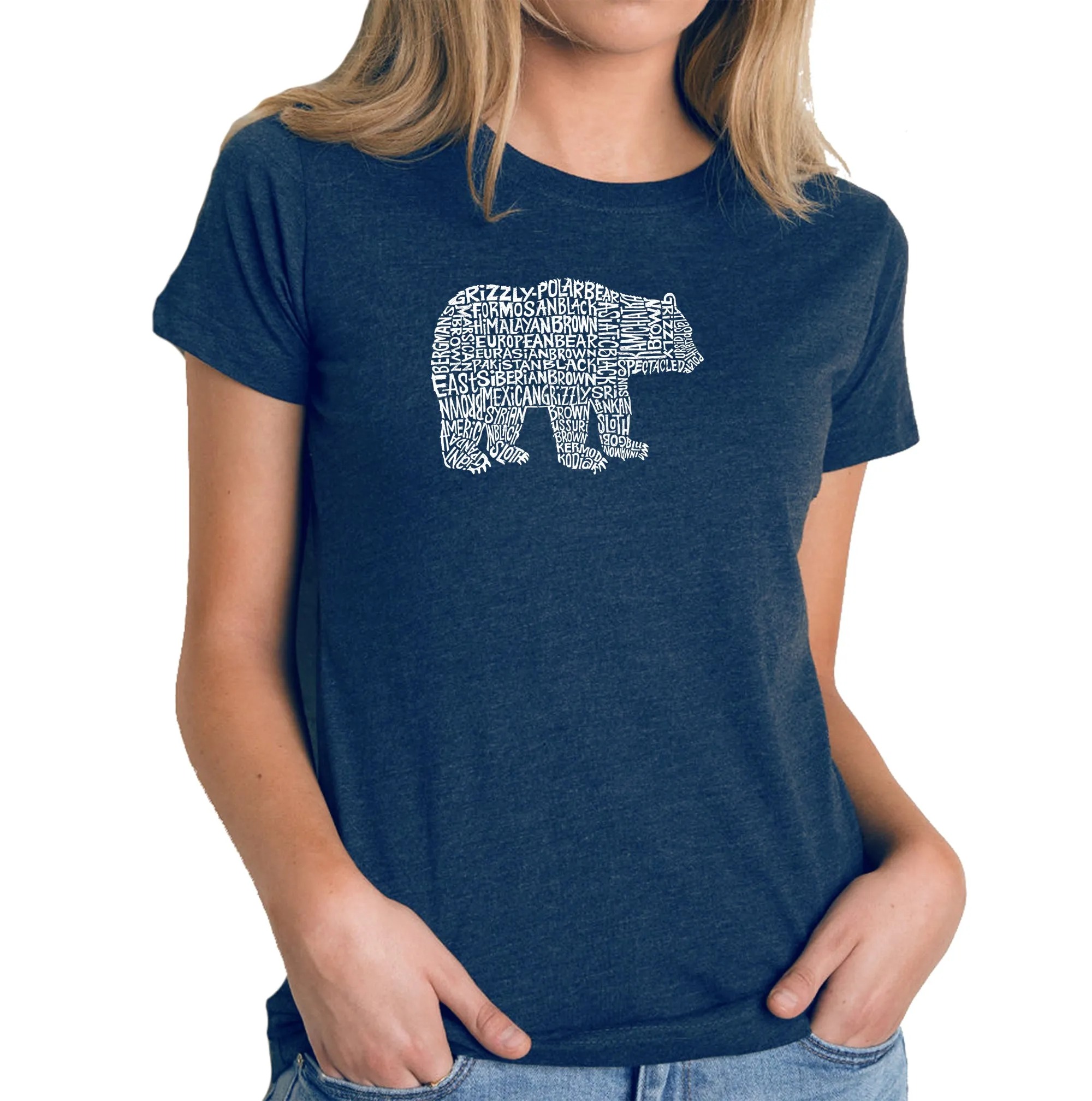 Bear Species - Women's Premium Blend Word Art T-Shirt sold by LA Pop Art product image thumbnail 3