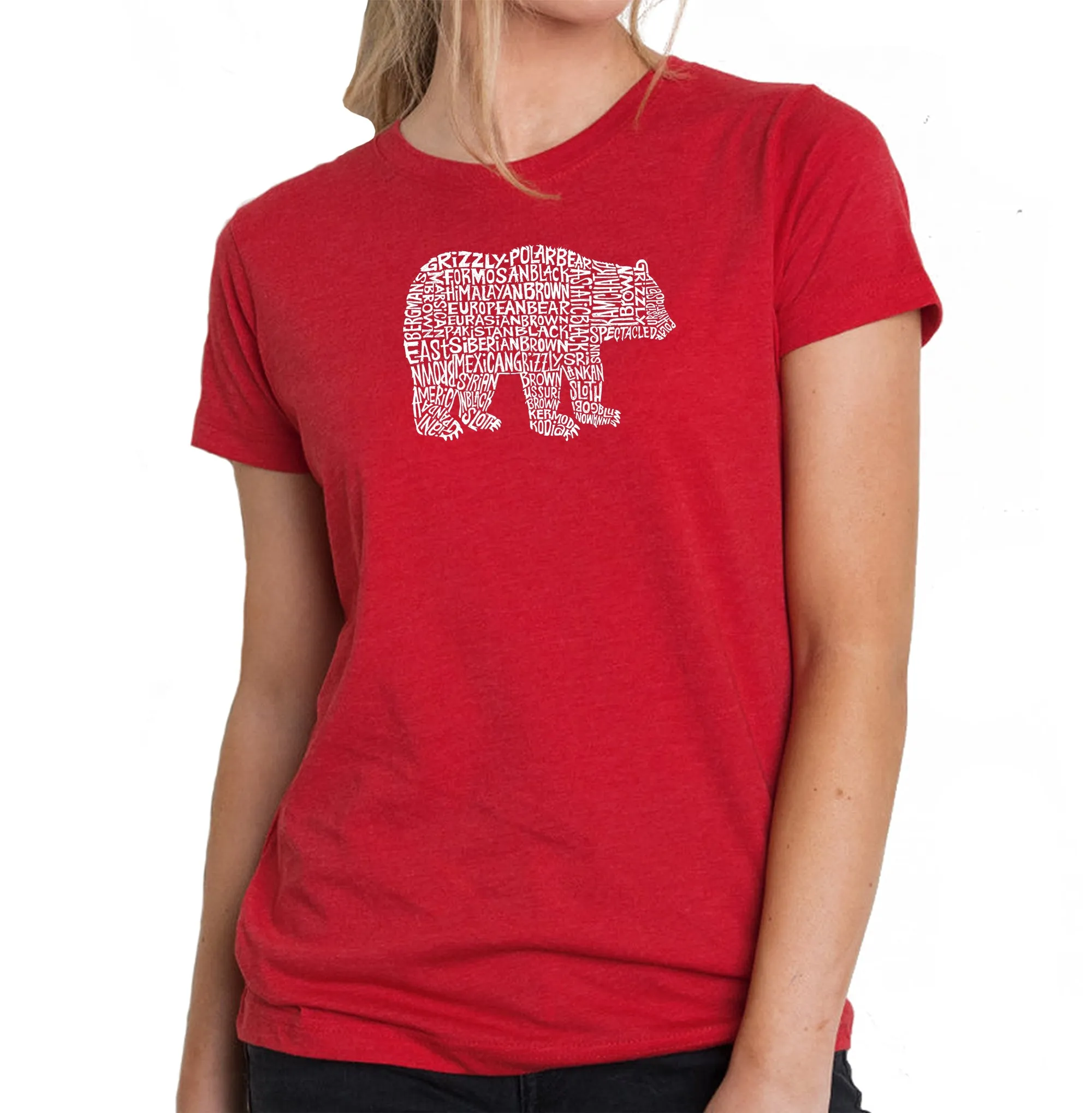 Bear Species - Women's Premium Blend Word Art T-Shirt sold by LA Pop Art product image thumbnail 4