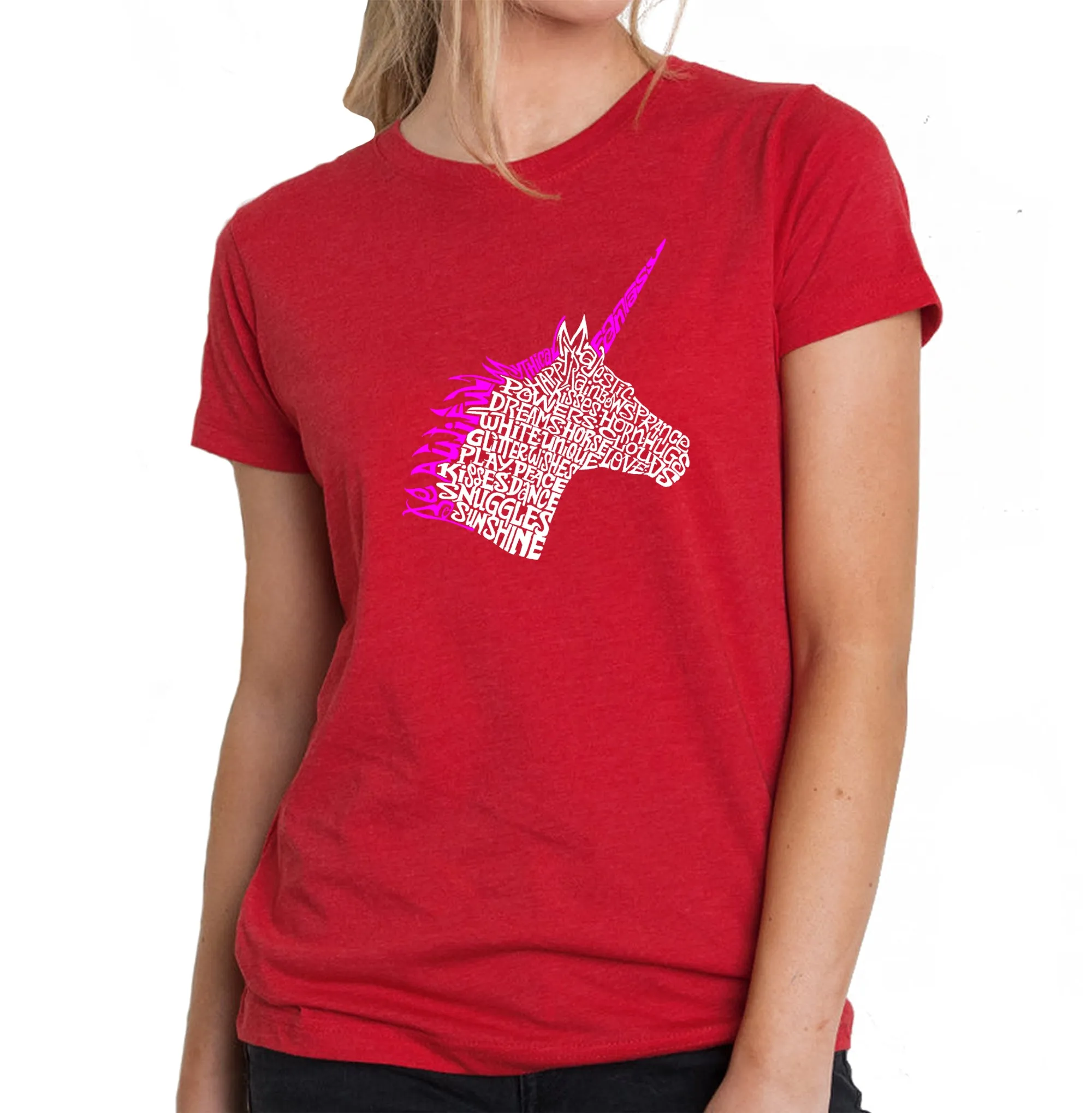Unicorn - Women's Premium Blend Word Art T-Shirt sold by LA Pop Art product image thumbnail 4