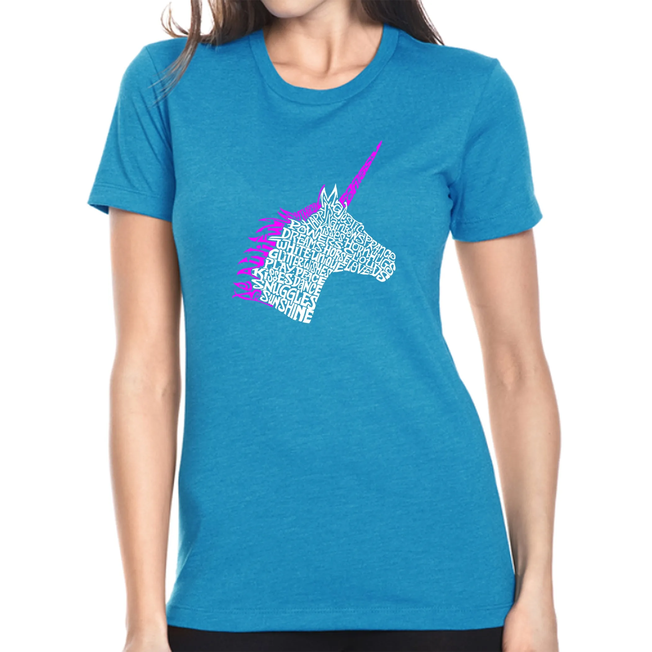 Unicorn - Women's Premium Blend Word Art T-Shirt sold by LA Pop Art product image thumbnail 5