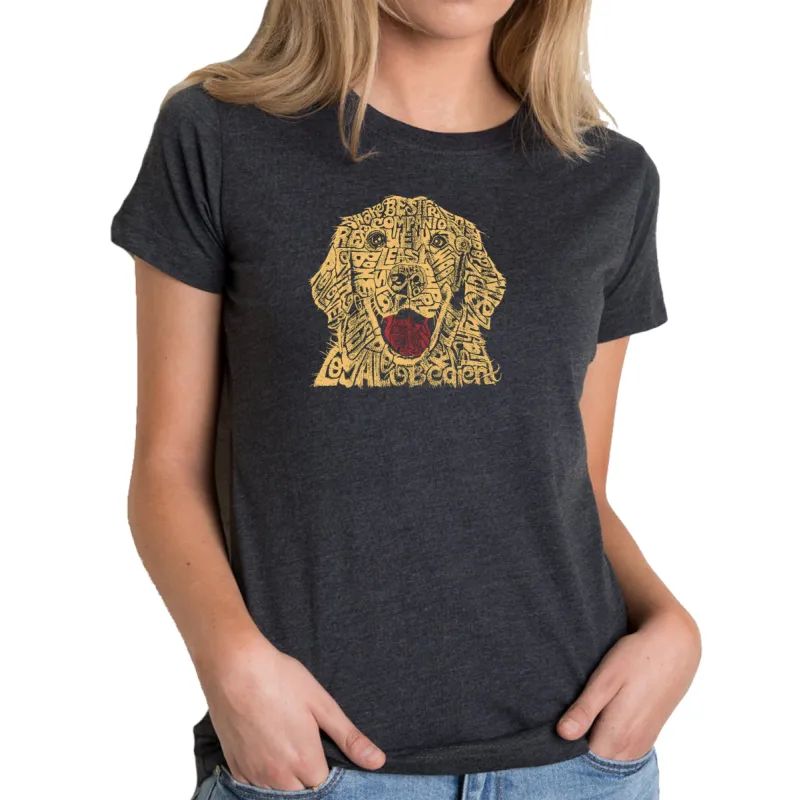 Dog - Women's Premium Blend Word Art T-Shirt sold by LA Pop Art