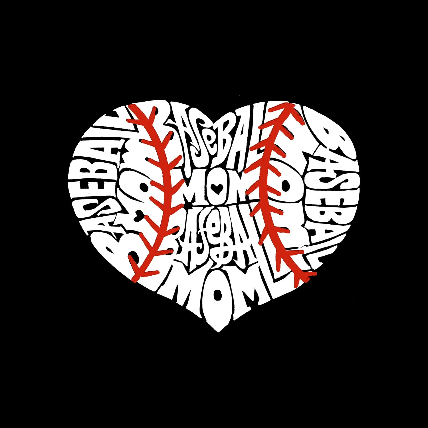 Baseball Mom - Women's Premium Blend Word Art T-Shirt sold by LA Pop Art product image thumbnail 2