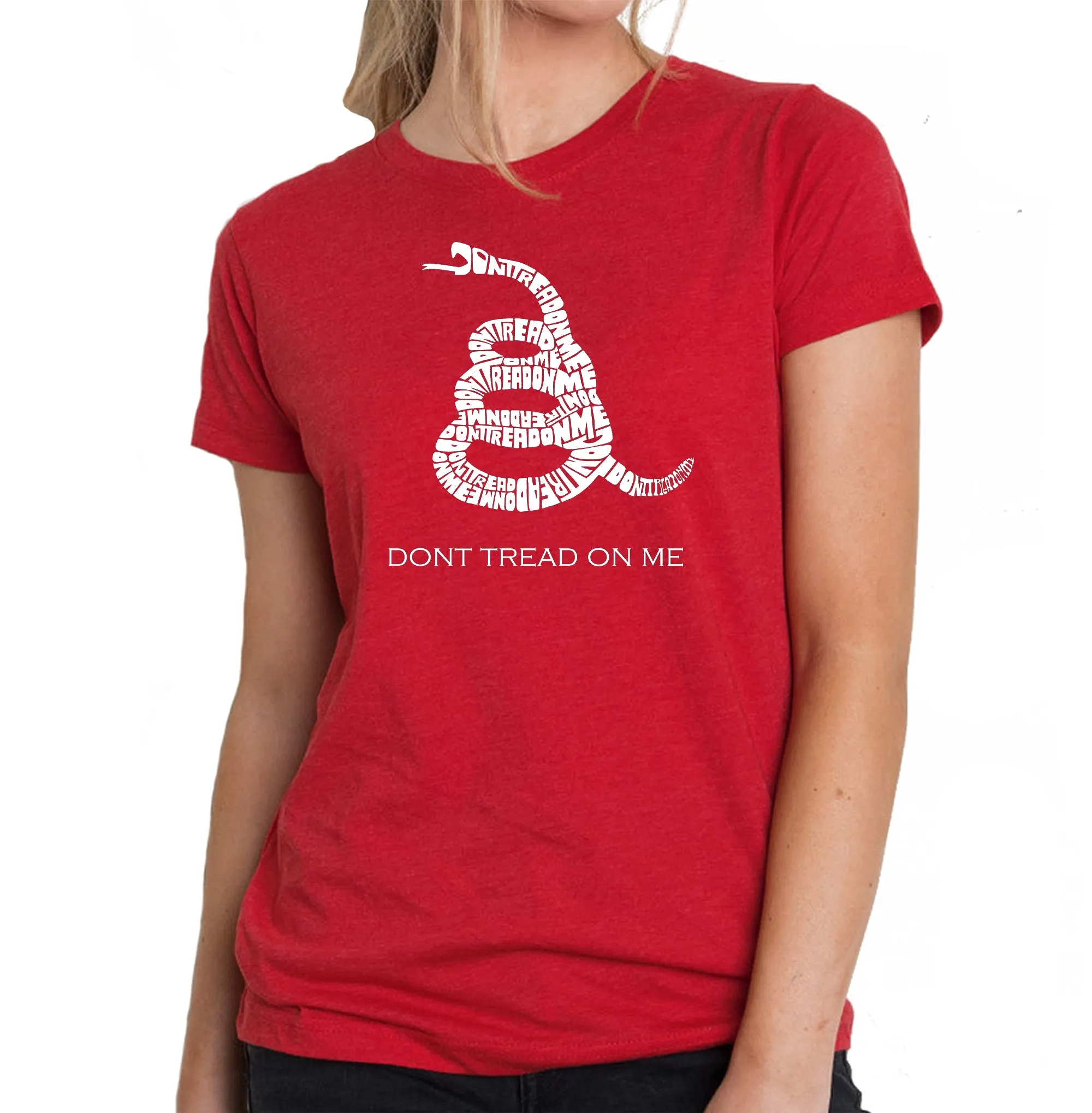 DONT TREAD ON ME - Women's Premium Blend Word Art T-Shirt sold by LA Pop Art product image thumbnail 4