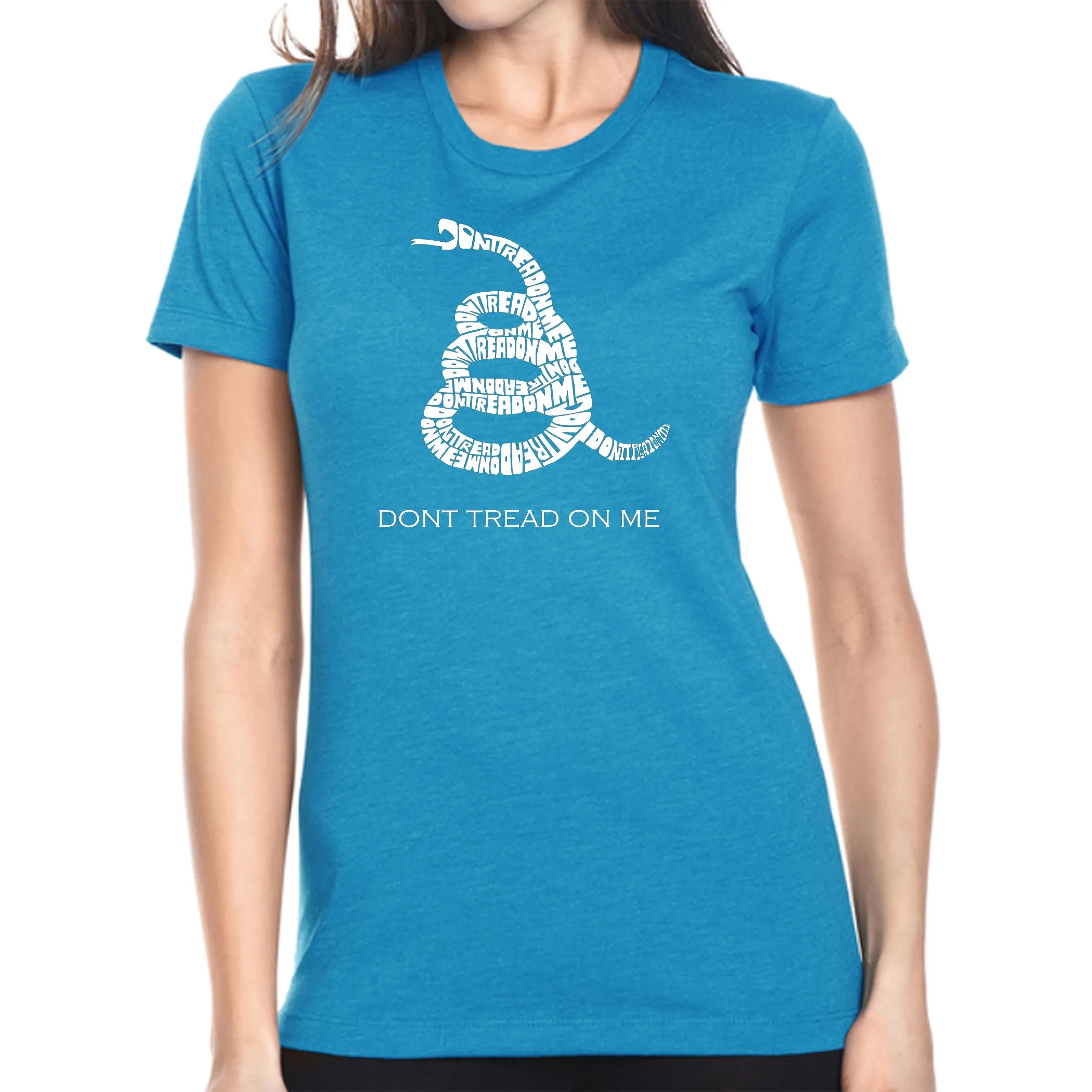 DONT TREAD ON ME - Women's Premium Blend Word Art T-Shirt sold by LA Pop Art product image thumbnail 5