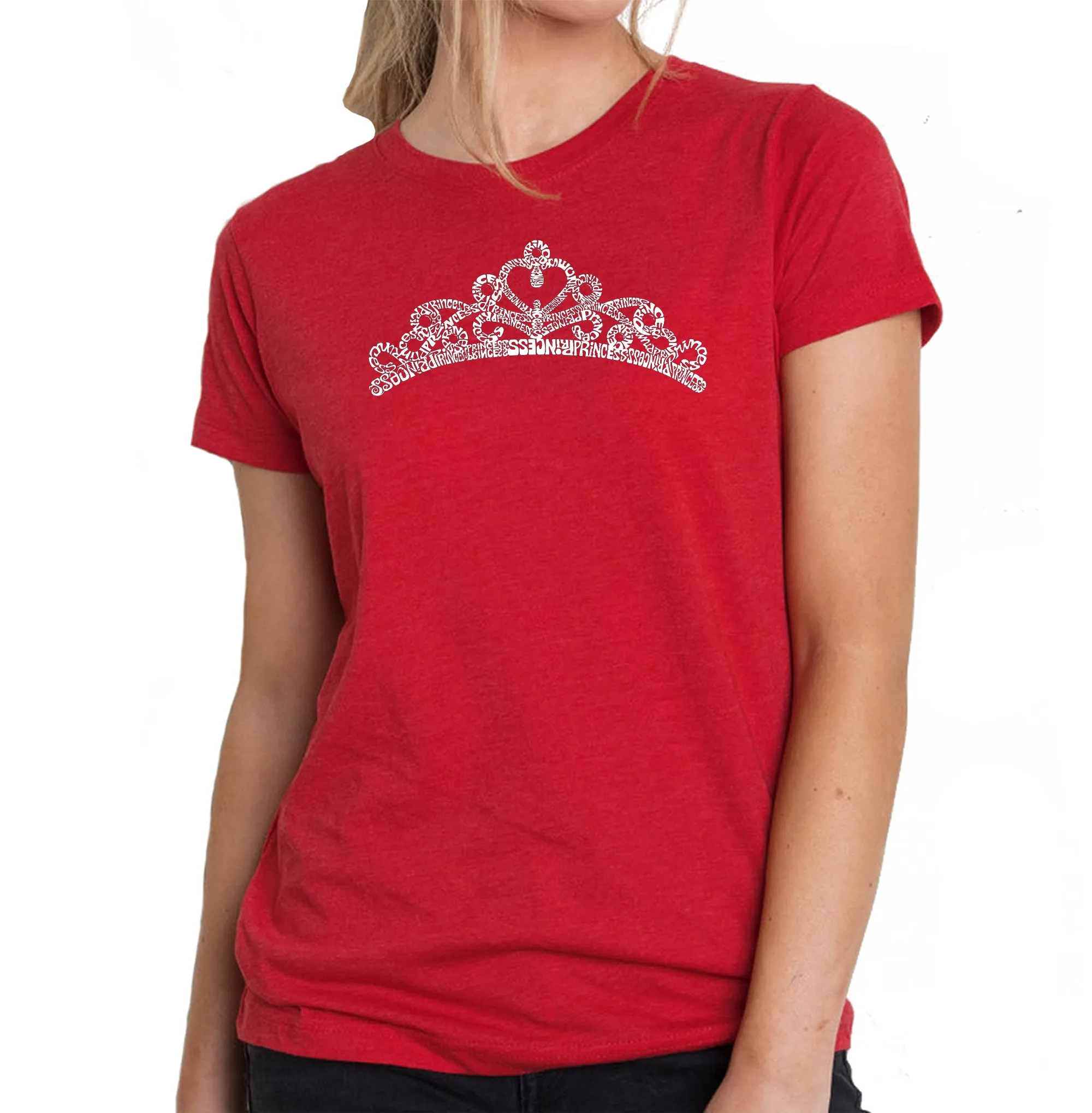 Princess Tiara - Women's Premium Blend Word Art T-Shirt sold by LA Pop Art product image thumbnail 4