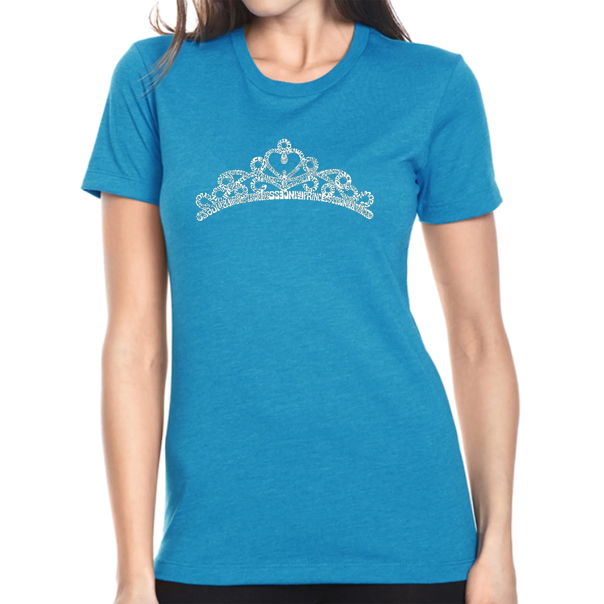 Princess Tiara - Women's Premium Blend Word Art T-Shirt sold by LA Pop Art product image thumbnail 5