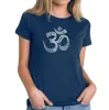 Poses OM - Women's Premium Blend Word Art T-Shirt sold by LA Pop Art
