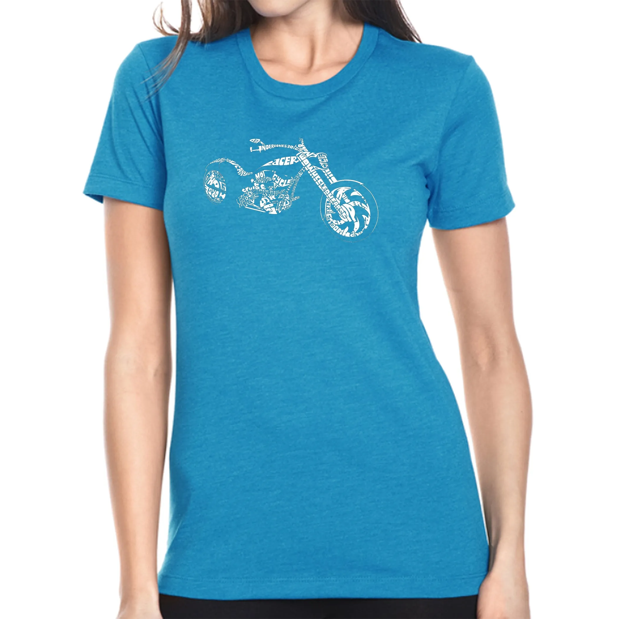 MOTORCYCLE - Women's Premium Blend Word Art T-Shirt sold by LA Pop Art product image thumbnail 5