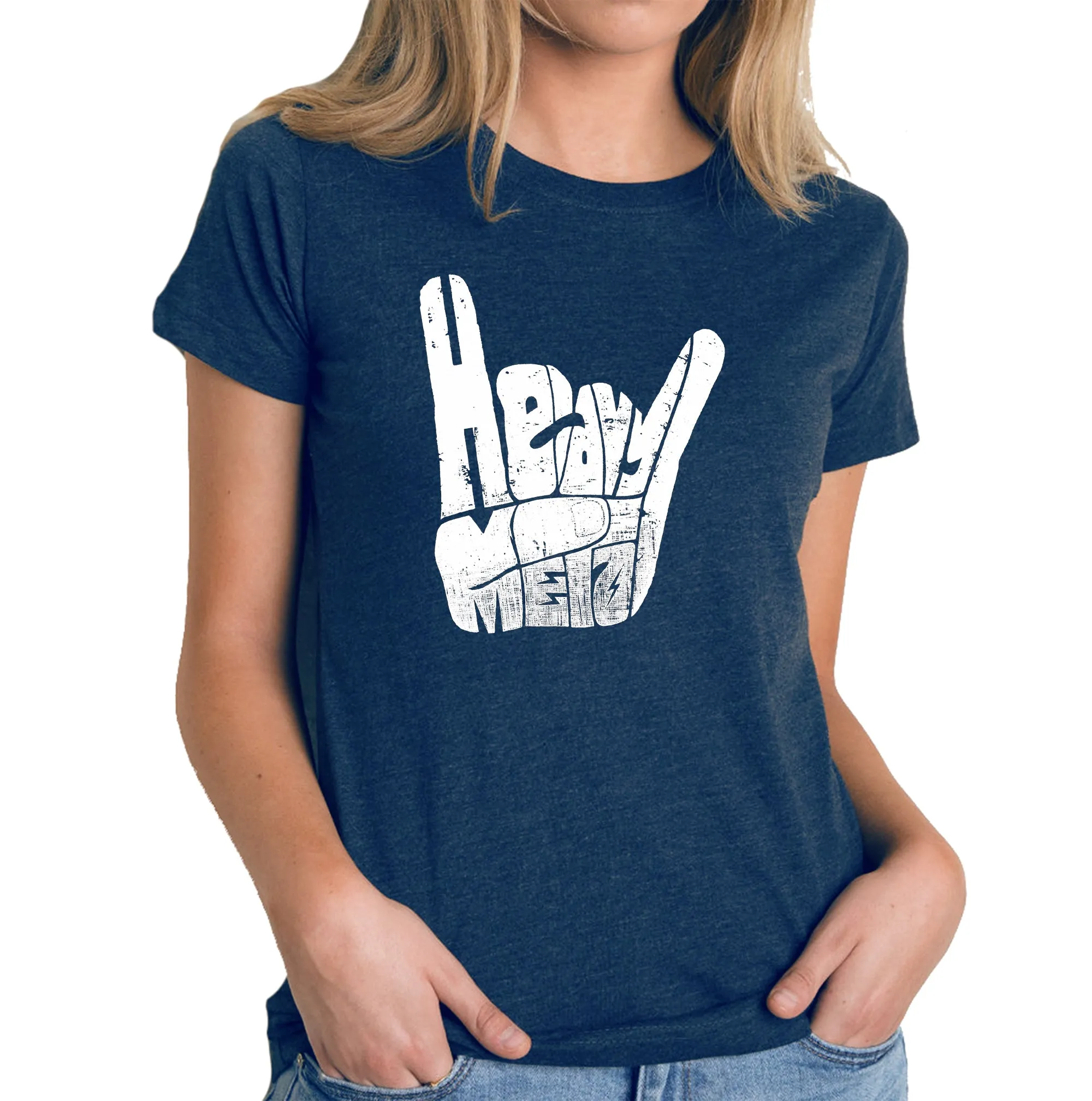 Heavy Metal - Women's Premium Blend Word Art T-Shirt sold by LA Pop Art product image thumbnail 3