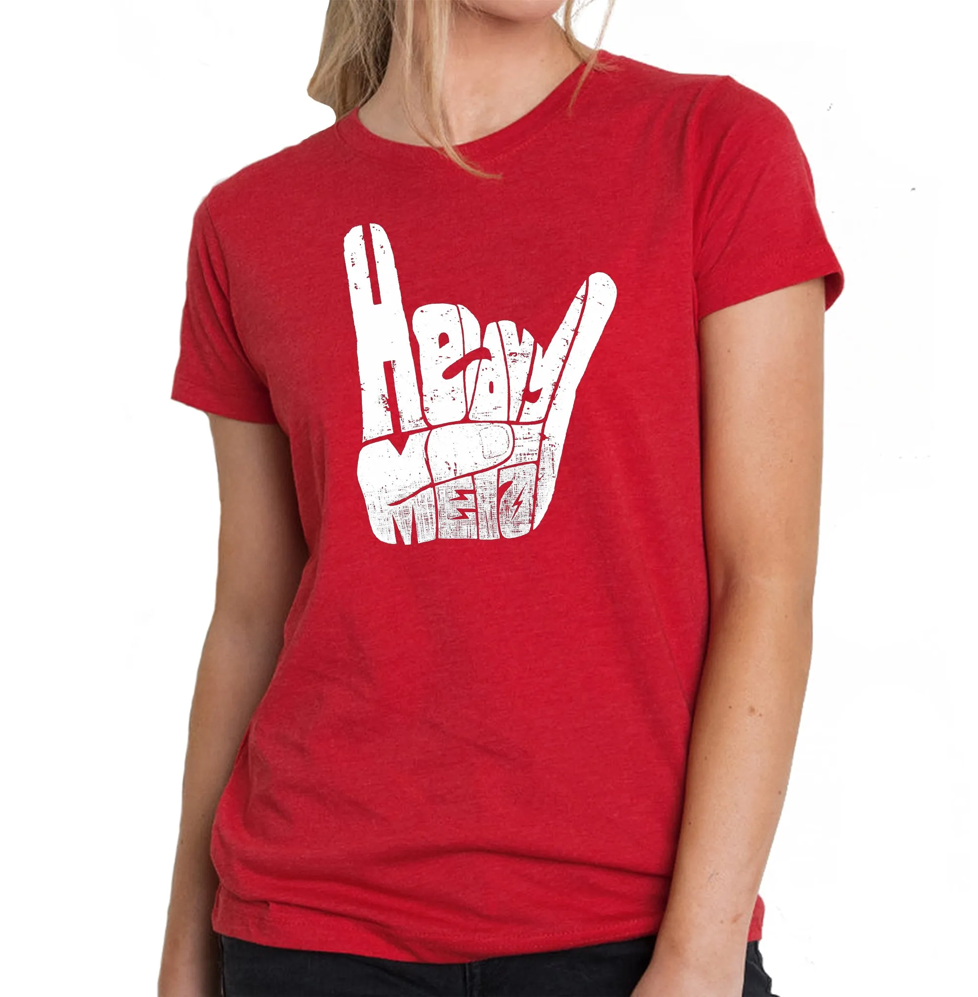 Heavy Metal - Women's Premium Blend Word Art T-Shirt sold by LA Pop Art product image thumbnail 4