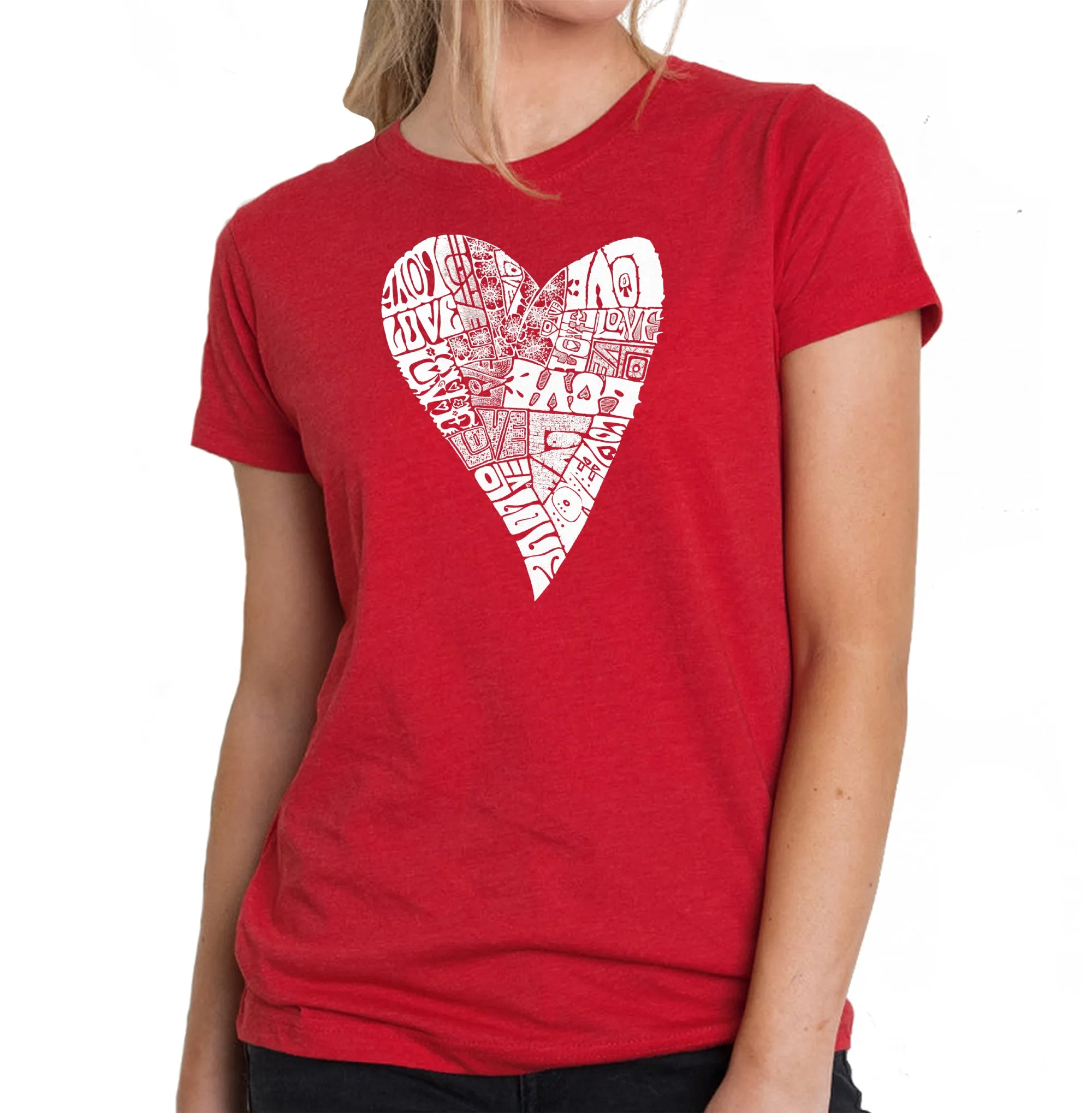 Lots of Love - Women's Premium Blend Word Art T-Shirt sold by LA Pop Art product image thumbnail 4