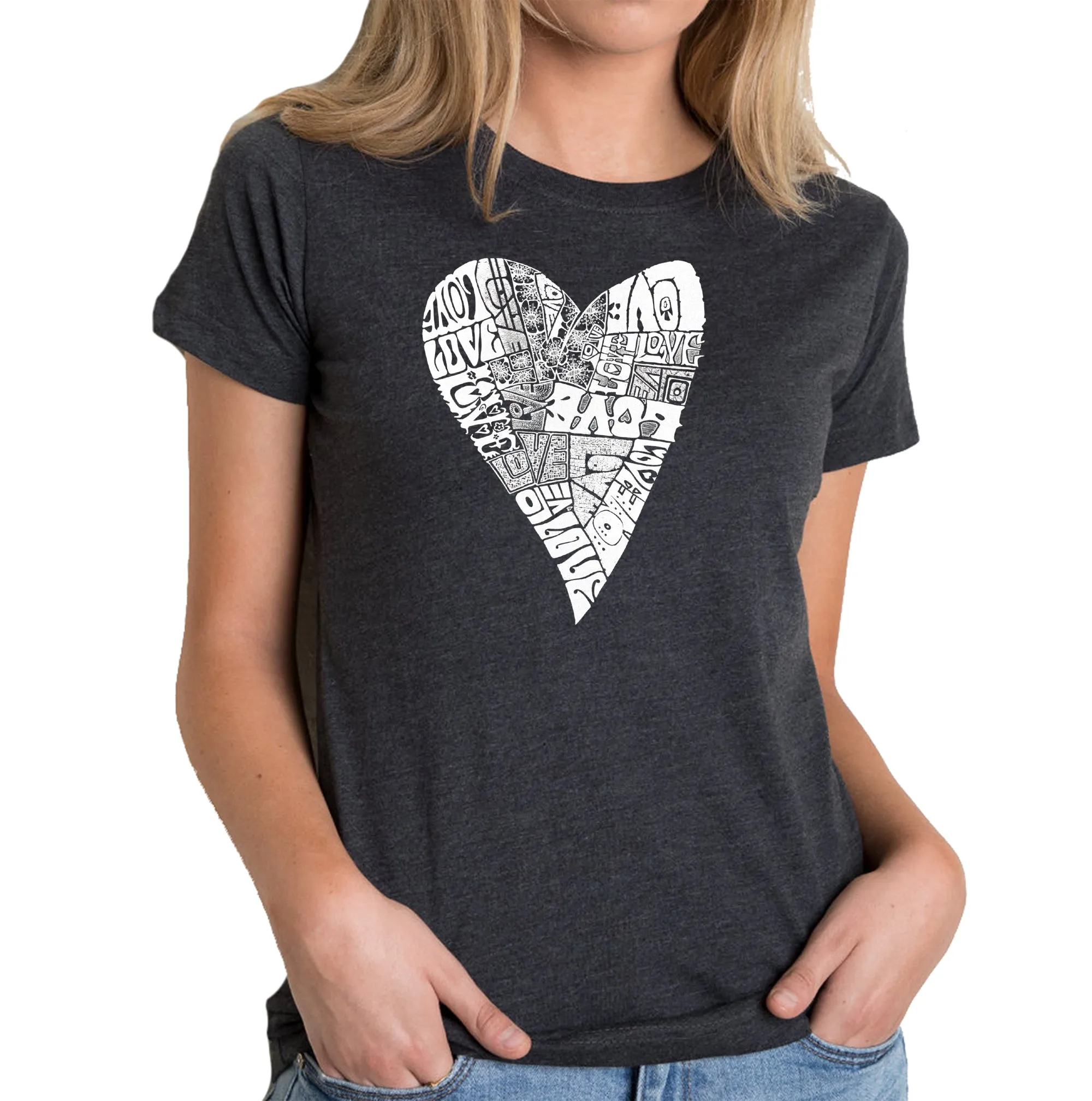Lots of Love - Women's Premium Blend Word Art T-Shirt sold by LA Pop Art